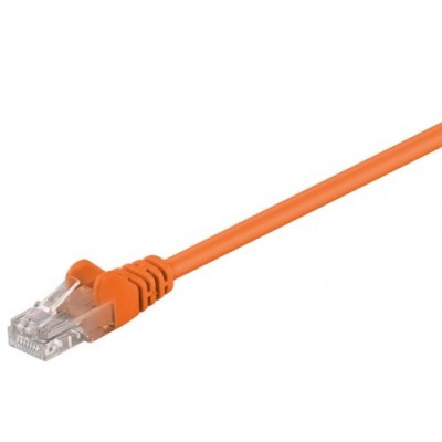 Cablu UTP 20m portocaliu patchcord CAT5e 2x RJ45 CCA neecranat Goobay foto