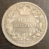 Moneda Regatul Unit - 1 Shilling 1861 - Argint
