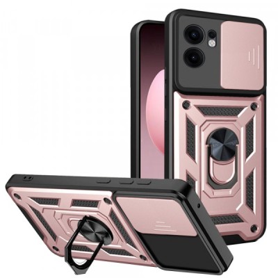 Husa pentru Oppo Reno13 FS 5G / Reno13 F 4G / Reno13 F, Techsuit, CamShield, Roz foto