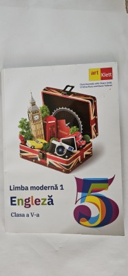 LIMBA MODERNA 1 ENGLEZA CLASA A V A + CD ,CLARE KENNEDY,CHIARA SOLDI ,CRISTINA RUSU ,DIANA TODORAN,EDITURA ART KLETT foto