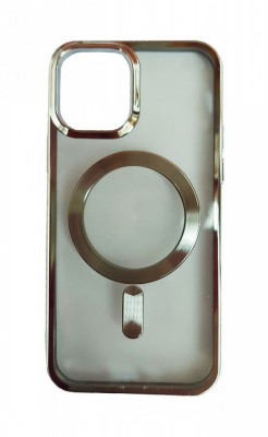 Husa telefon compatibila cu Apple iPhone 12 Pro Max, Silver, 420HT foto