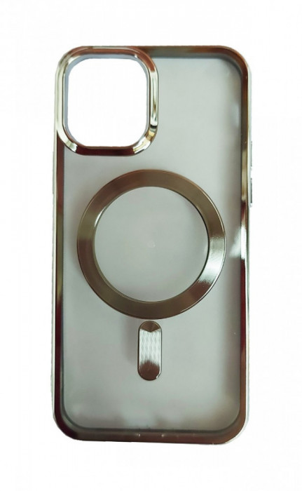 Husa telefon compatibila cu Apple iPhone 12 Pro Max, Silver, 420HT