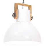 Lampa suspendata industriala, 25 W, alb, 40 cm, E27, rotund GartenMobel Dekor, vidaXL