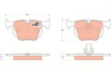 TRW GDB1530 COTEC set placute frana,frana disc
