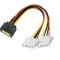 Adaptor alimentare s-ata - 2 x molex (ide), cablu 20cm, Active, sursa sata tata la 2 x molex mama spliter/splitter