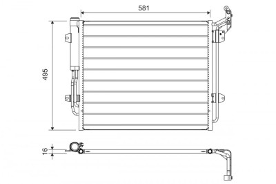 VALEO 814157 Condensator climatizare foto