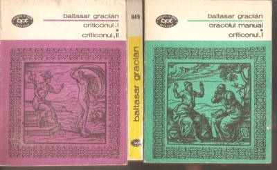 Baltasar Gracian-Criticonul 3 vol. foto