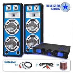 Electronic-Star Set PA Seria Blue Star &amp;amp;quot;Bassveteran&amp;amp;quot; 1600 W foto