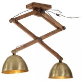VidaXL Lampă de tavan 25 W, alamă antichizată, 29x18x85 cm, E27
