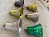 Lot 6 Globuri Clopotei Vintage Comunism Epoca de Aur, Colectie Brad Craciun Anii &#039;80