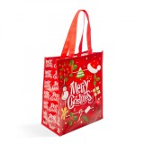 Geanta de cumparaturi de Craciun - &quot;Merry Christmas&quot; - 27 x 33 x 12 cm Best CarHome, Oem