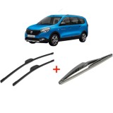 Cumpara ieftin Set 3 stergatoare DACIA LODGY (JS_) din 2012, pentru parbriz si luneta fata si spate auto, Bosch Twin, din cauciuc siliconat rezistent, DACIA