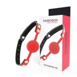 DARKNESS - RED SILICONE GAG, DARKNESS BONDAGE