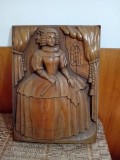 Superb tablou vintage cu domnita