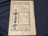 Revista Ideea anul I nr 3-4 / Decembrie 1921 - Ianuarie 1922 !
