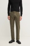 Barbour pantaloni de bumbac culoarea verde, drept, MTR0738