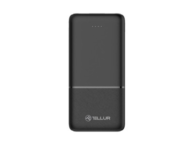 Baterie externa Tellur 10000 mAh 2 x USB + USB-C + MicroUSB, negru foto