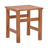 Cumpara ieftin Masa de gradina Summrine de plaja din lemn de fag solid culoare nuc 40x40x45 cm