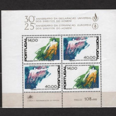 PORTUGALIA 1978 – ANIVERSARI. PICTURA ABSTRACTA, nestampilat URME SARNIERA, C20