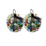 Cumpara ieftin Set cu 100 bile din sticla pentru prastie, multicolor, 14 mm