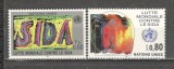O.N.U.Geneva.1990 Campanie mondiala impotriva AIDS SN.576, Nestampilat