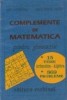 Complemente de matematica pentru gimnaziu
