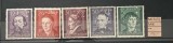 Germania &ndash; Generalgouvernement, set &bdquo;Portrete istorice&rdquo;, valori 12+18 Gr &ndash; 1 Zł, MNH (Mi. 96&ndash;100)-A1000