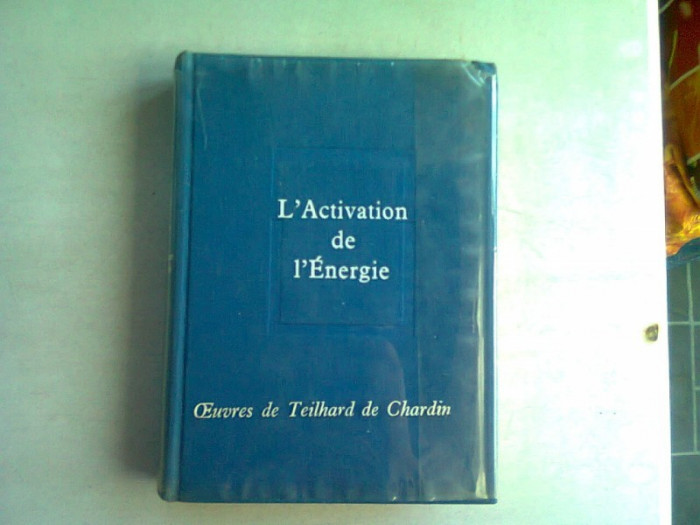 L&#039;ACTIVATION DE L&#039;ENERGIE - PIERRE TEILHARDDE CHARDIN