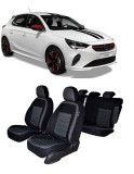 Cumpara ieftin Set huse scaune dedicate Opel Corsa 2015-2020 (Bancheta fractionata si husa cotiera), Umbrella