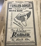 DER FAMILIEN ROMAN , Mata Hari, edt Eminescu, Cernauti Pret 3 lei, Nr 55