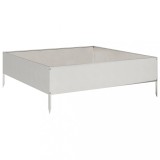 Cumpara ieftin Strat inaltat de gradina, 100x100x33,5 cm, otel inoxidabil
