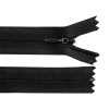 Fermoar ascuns nedetasabil, lungime 60 cm, negru, Crisalida
