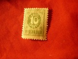 Timbru 10p verde Estonia 1919 , dantelat, Nestampilat