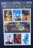 TURKMENISTAN- ARTA si PERSONALITATI-II-6v+3vg.in 1 coala mica,-MNH** -TU PLR 58, Asia, Oameni
