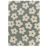 Covor Camera Copii Premium Belgian Model Sydney 62625-642, Marime 120 x 170 cm, Verde, Inaltime Fir 30 mm, Antialergic, Polipropilena, Gradinita, Cres