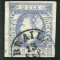 1872 , Lp 31c , Carol I 10 Bani ultramarin , impresiune defectuoasa - stampilat