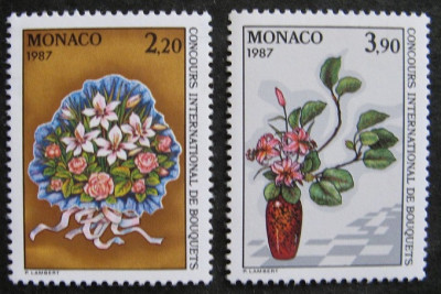 C4704- Monaco 1986 - Flora 2v. neuzat,perfecta stare foto