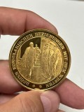 MEDALIE ARGINT 925 - Placata cu aur 24K - Comemorativa - 100 Ani - 1976 - Germania - 34.5g. - 13 lei/gr. !