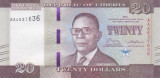 Bancnota Liberia 20 Dolari 2016 - P33a UNC
