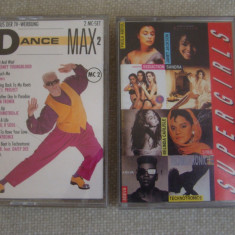 DANCE MAX 2 / SUPERGIRLS - Compilatii - 2 Casete Originale Germany / Turkey