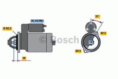 Starter MERCEDES SPRINTER 3,5-t caroserie (906) (2006 - 2016) BOSCH 0 986 021 360 foto