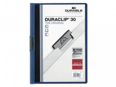 Dosar plastic Duraclip Original 30 Durable Albastru foto