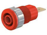 Soclu Banană 4mm 32A 1kV Roșu Aurit
