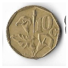 Moneda 10 cents 1991 - Africa de Sud