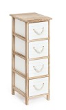 Cumpara ieftin Comoda lemn alb maro Yvette 26x32x80h