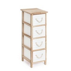 Comoda lemn alb maro Yvette 26x32x80h