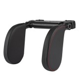 Tetiera ergonomica auto pentru cap si gat, piele ecologica neagra, fixare tetiera, suport lateral pentru cap, AMiO AutoDrive ProParts