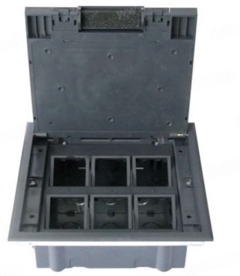 Doza incastrata in pardoseala 12 module IP30 IK10 compatibil aparataj modular TEM foto