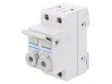 Separator cu Fuzibil 10x38mm pentru Șină DIN 20A 400V 2 Poli, Hager