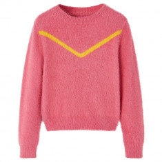 Pulover pentru copii tricotat, roz antichizat, 140 GartenMobel Dekor
